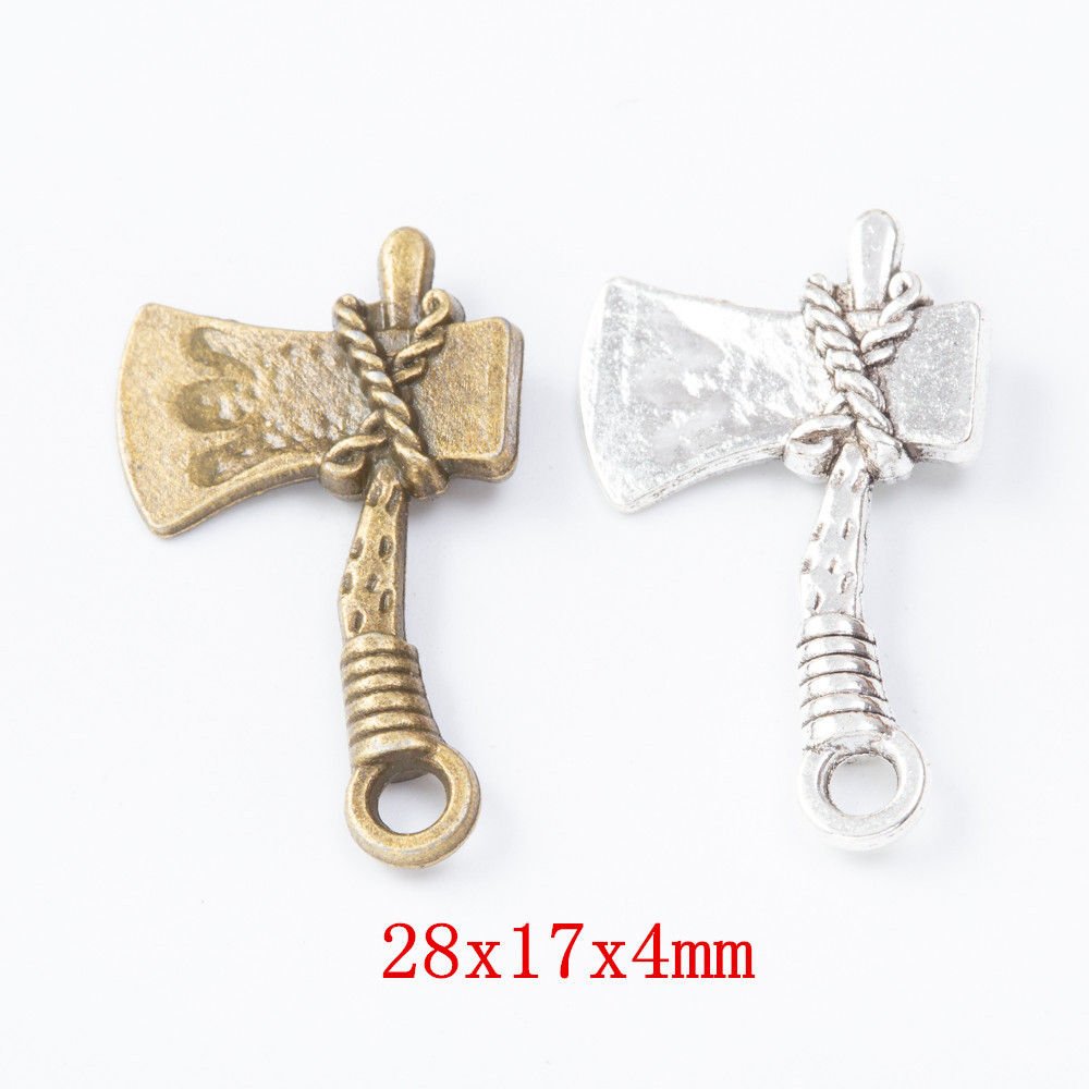 DIY 보석 액세서리 레트로 아연 합금 도끼 펜던트 zakka 도매 공장 직접 7658