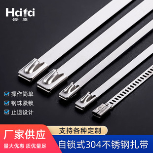 Processing of 304 Stainless Steel Cable Ties, Metal Self-Locking Cable Ties, High Temperature Resistant Cable Bundling Straps, Custom-Made Cable Ties