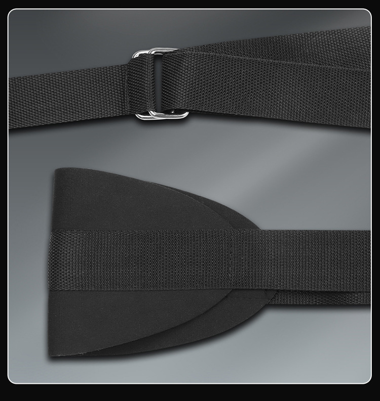 Door Swing Split-Leg Bondage Straps in Black Nylon for Adults — detail image 28