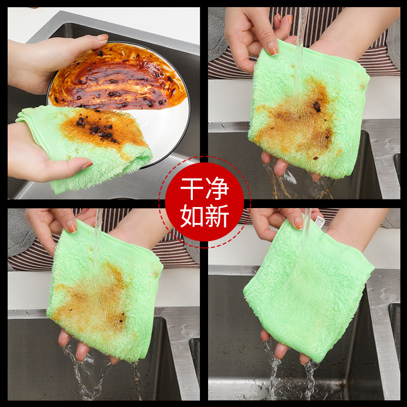 Toallas de lavavajillas de eliminación de aceite fáciles de limpiar para la cocina especial de fibra de madera doméstica absorción de agua no fácil de manchar toallas de aceite