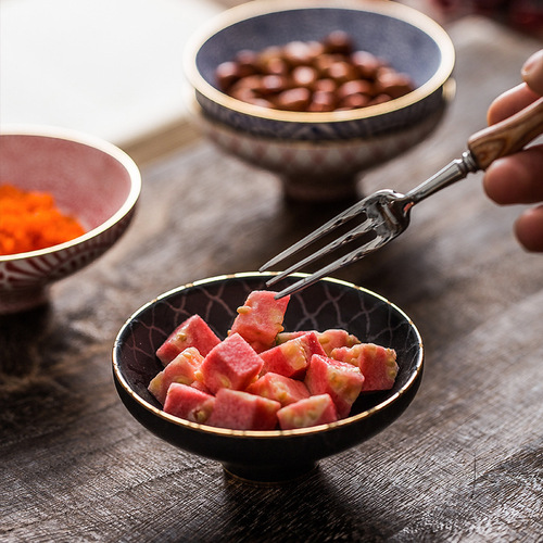 Japanese-style seasoning plate, soy sauce plate, ceramic snack plate, dipping plate, small plate, Japanese diningware, Gongfu tea cup, tea tasting cup