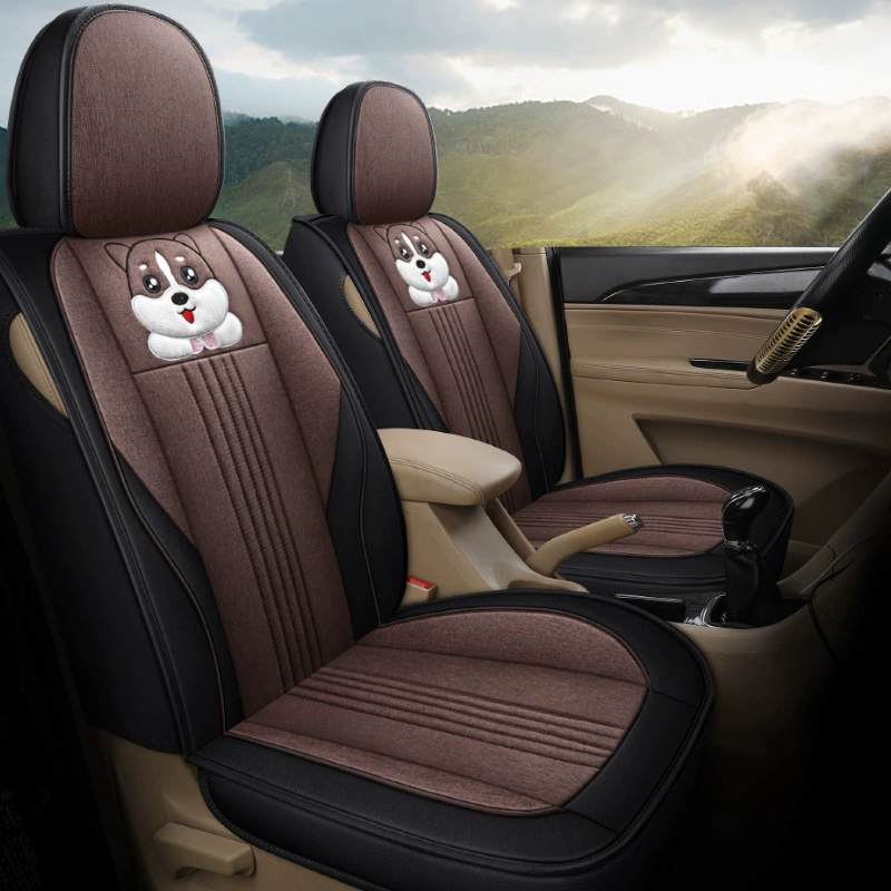Подходят для семиместного Wuling Hongguang Plus Special S3/S/S1, все сиденья из льна, все включено, автомобиль, 7–4 сезона подушки