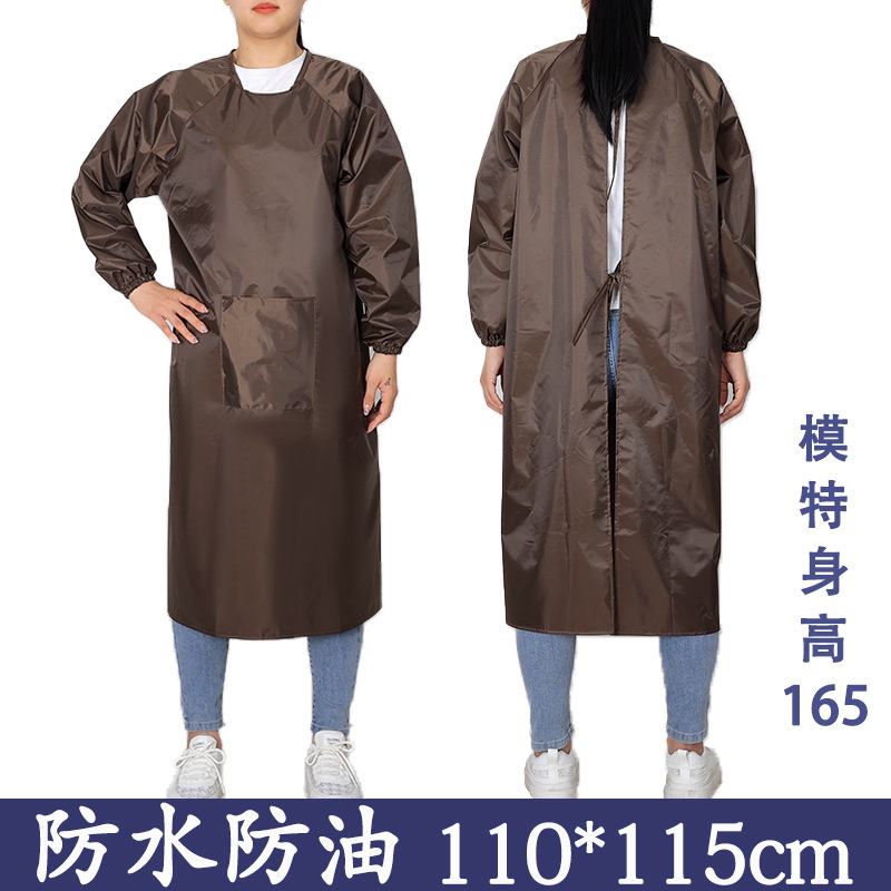 다크 브라운 방수 작업복 (포켓) 스몰 사이즈