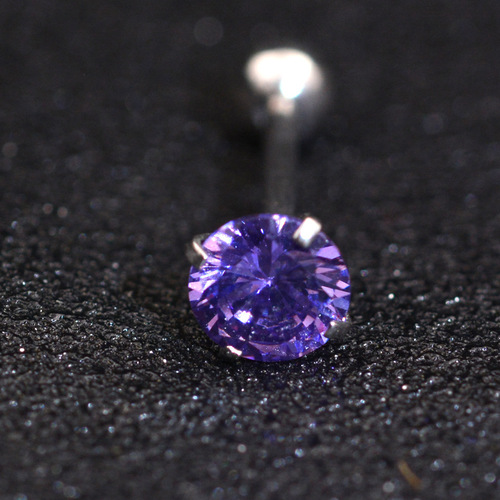 1.6*16mm round grabbing zircon tongue nail human body piercing with ball tongue ring zircon foreign trade piercing jewelry wholesale