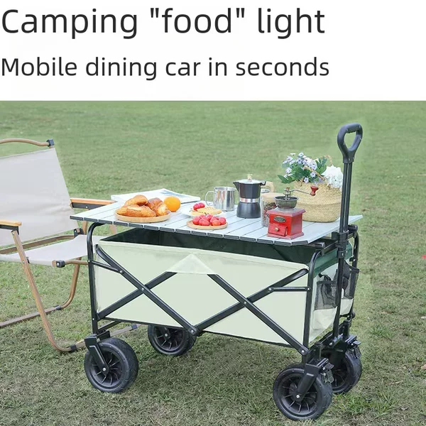 Outdoor Foldableable Camper Van, Camper Trolley, Picnic Trolley, Trailer, Stall Cart, Express Cart