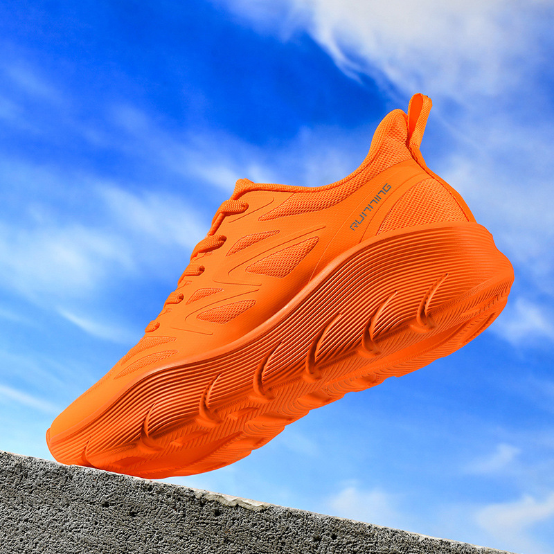 Nuevos zapatos deportivos para hombres y mujeres, zapatos para correr para jóvenes con absorción de impactos de alta elasticidad, zapatos casuales de salto, zapatos de pareja de talla grande transfronterizos