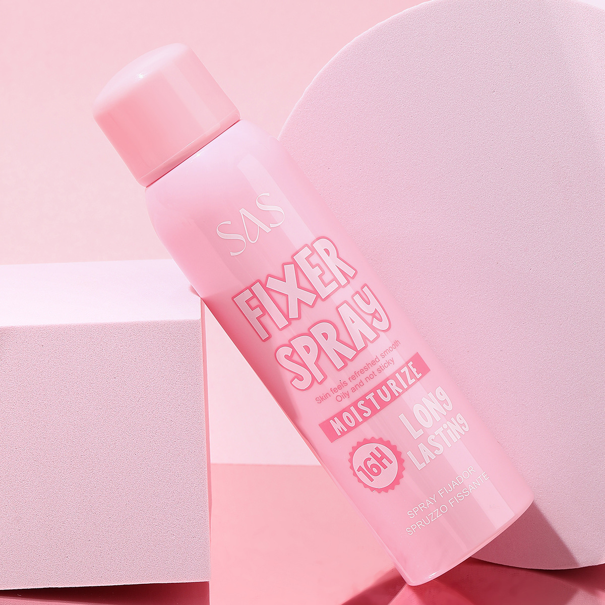 USHAS transfronterizo exclusivamente para el lugar, venta caliente, impermeable, a prueba de sudor, de larga duración, sin maquillaje, control de aceite hidratante, spray de fijación de maquillaje hidratante