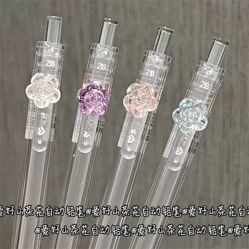 Хобби Рок Хай Любовь Цветочный Цветочный Карандаш Автоматический Карандаш Wind Высокое значение 0,5/0,7 Простой Прозрачный Карандаш