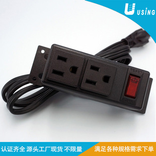 American Standard Switch Overload Protection Furniture Desktop Power Socket 15A Jack Surface-Mounted American Standard Fixed Strip