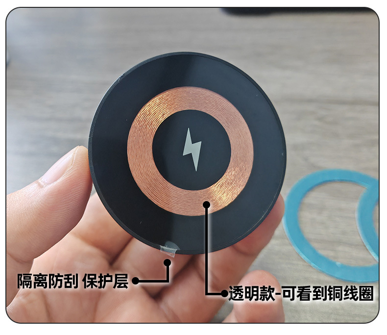 Mingka C7 Car-Mounted Magsafe Magnetic Wireless Charger for Mobile Phones with 17mm Ball Head Accessories, Adhesive for Air Vent, 15W