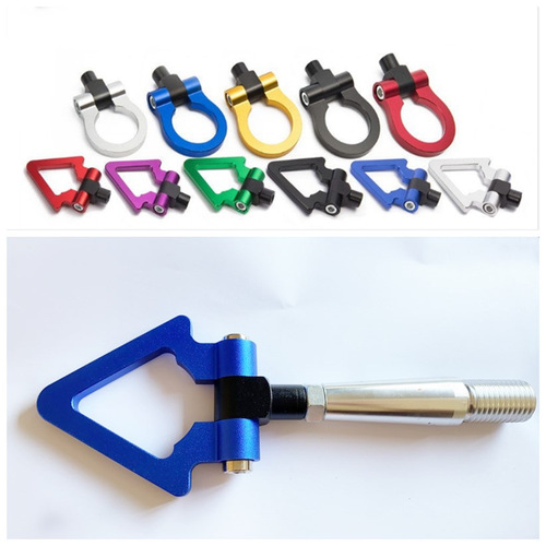 Cross-border car modified aluminum alloy modified front bumper tow hook suitable for Mitsubishi Wingshen racing tow hook