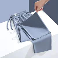 Новые летние модернизированные мешковатые спортивные повседневные свободные дышащие прямые брюки для бега, универсальные модные мужские быстросохнущие брюки