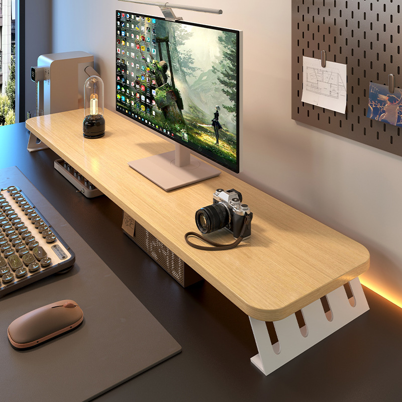 Extended Computer Elevated Rack E-Sports Room Desktop Storage Rack Workstation Monitor Base Support Rack Notebook Stand