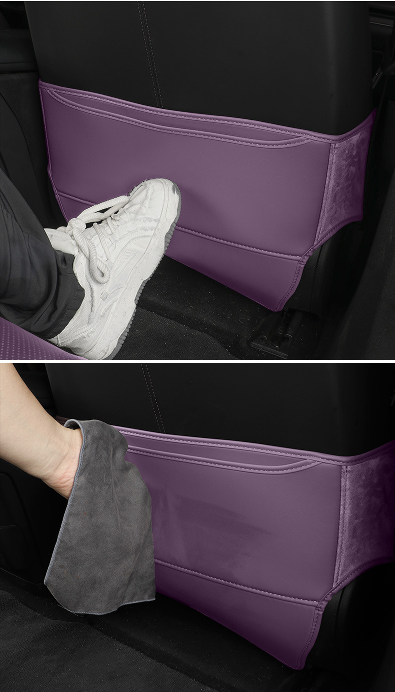 Suitable for Xiaomi Su7 Rear Seat Anti-Kick Pad, Backrest Pad, Stain-Resistant and Wear-Resistant Pad, Protective Interior Supplies Accessories