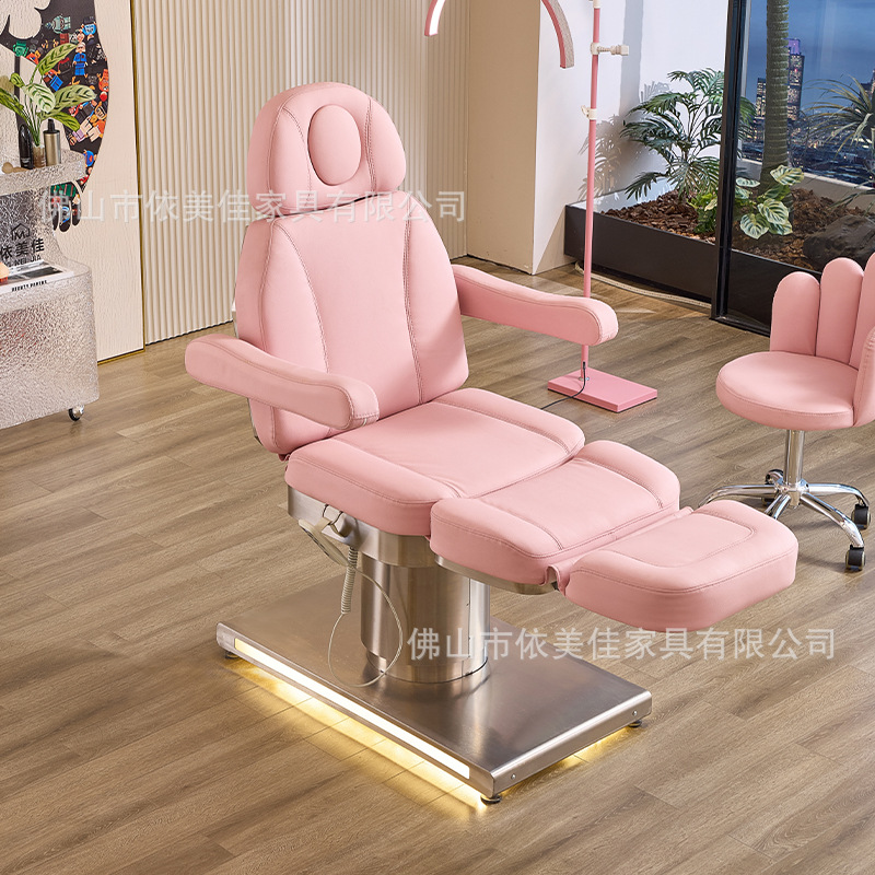 Cama de belleza eléctrica de elevación automática especial para belleza, cama de masaje corporal de microplastia, cama de tatuaje, cama de fisioterapia