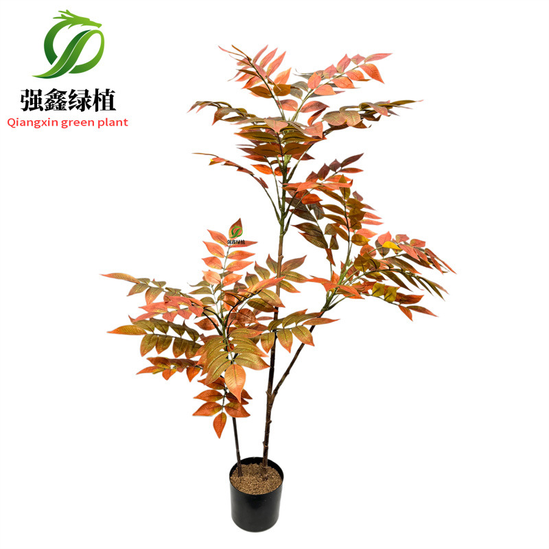 Planta de simulación de interior eucalipto árbol falso bonsai sala de estar decoración del suelo hoja de dinero falsa planta verde adorno en maceta image 34