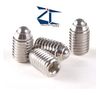 Stainless Steel Ball Head Plunger, Wave Bead Screw, Elastic Bead Zc104-3-M12-M20, Length Optional Zc Direct Sale