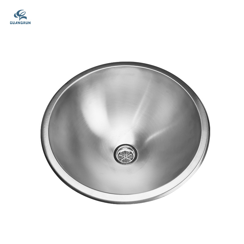 Ventas directas de fábrica Cocina y baño Guangrun Hogar genuino RV Yacht Apartamento Fregadero redondo de acero inoxidable GR-560