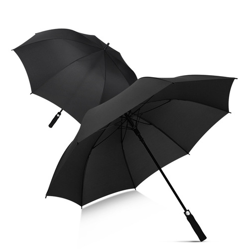 Automatic windproof umbrella large long handle straight umbrella golf umbrella comfortable handle opening promotion custom advertising umbrella
