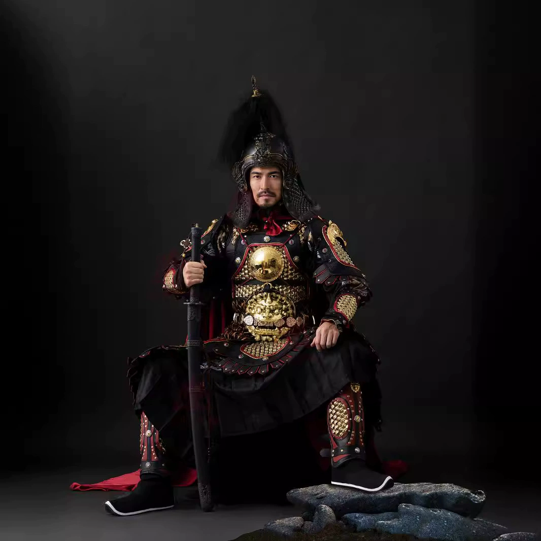 Оригинальная доспехи в стиле «горный узор», новый китайский стиль, носимые доспехи для реальных людей, боевые доспехи в жестком исполнении из эпохи династий Тан и Мин.