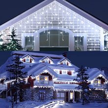 LED冰条灯窗帘灯 LED冰柱灯 彩灯装饰灯 太阳能圣诞满天星灯灯串