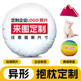 来图定做抱枕靠垫定制毛绒印刷异形坐垫公司活动礼品创意印花抱枕
