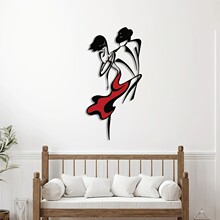 跨境新款现代极简风格线条艺术装饰铁艺探戈金属工艺墙面墙饰壁挂