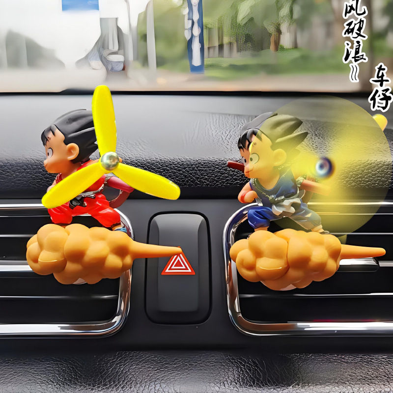 Explosiva Dragon Ball Flying Wukong Perfume para coche Clip de salida de aire Adornos de aromaterapia Adornos para coche lindo