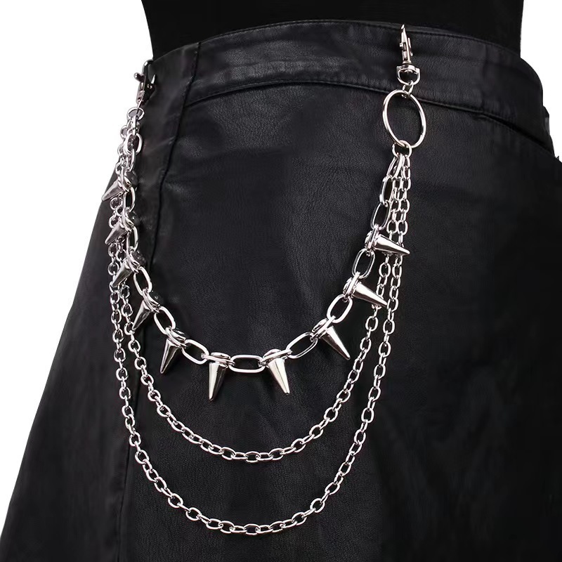 European and American Men's and Women's Metal Trouser Chains, Waist Chains, Decorative Belts, Accessories, Punk Chains, Ins Chains, Jk Street Hip-Hop European and American Men's and Women's Metal Trouser Chains, Waist Chains, Decorative Belts, Accessories, Punk Chains, Ins Chains, Jk Street Hip-Hop
