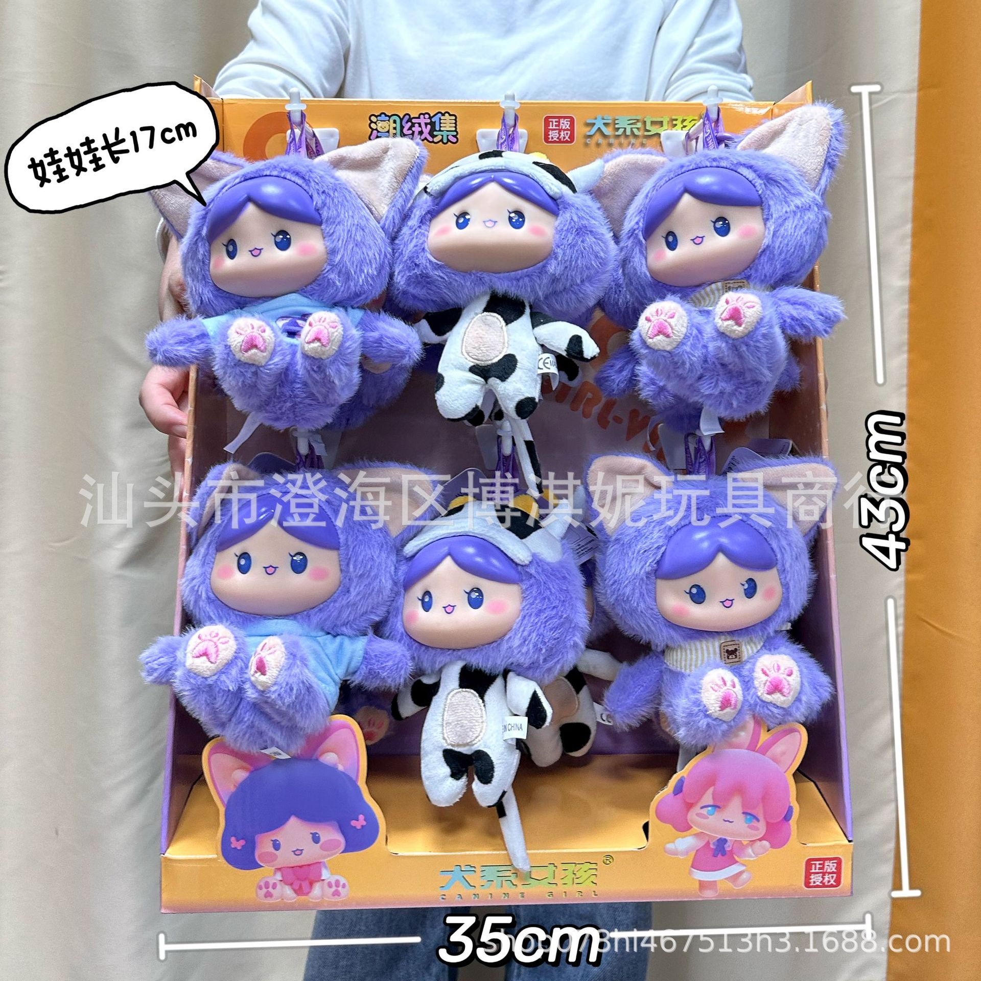 Los niños juegan con muñecas de peluche, muñecas de peluche, perros, niñas, bolsas de cambio, llaveros, regalos de puntos de juegos de la ciudad image 12