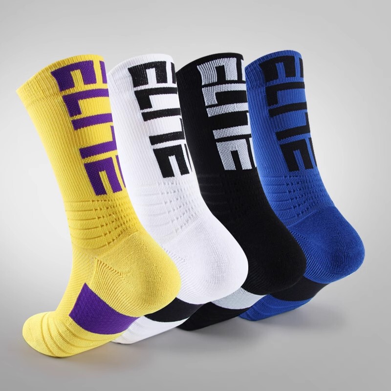 Basketball Socks Men's Professional Sports Socks Breathable Thickened Towel Bottom Socks Deodorant Sweat Absorbing Elite Socks Trend