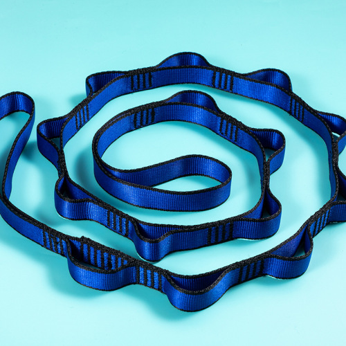 Jiu Sheng Aerial Yoga Hammock Flat Belt Rope Chrysanthemum Belt Flat Belt Rock Climbing Mountaineering Flat Belt Manufacturer Wholesale Foreign Trade