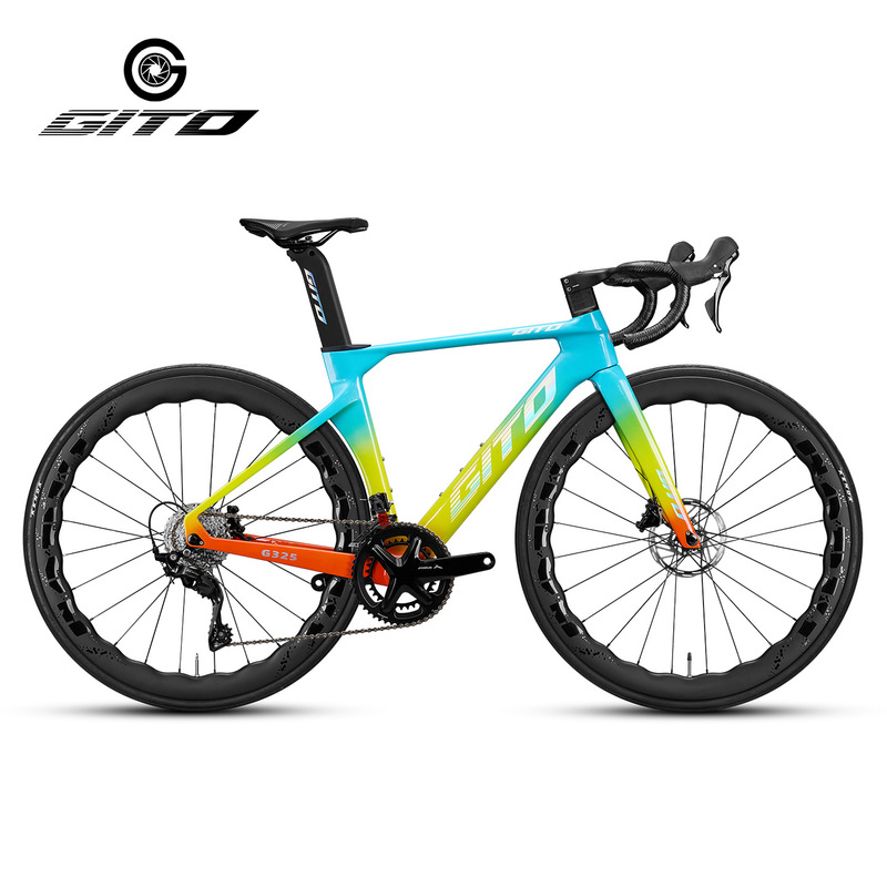 Jietuo/Gito Carbon Fiber Road Bike Wave Carbon Wheelset 105 Transmission Kit Hydraulic Disc Brake Competition Bicycle Jietuo/Gito Carbon Fiber Road Bike Wave Carbon Wheelset 105 Transmission Kit Hydraulic Disc Brake Competition Bicycle