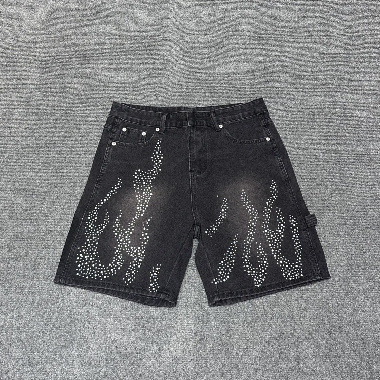 Marca de moda Alcatraz tira reflectante letra impresa camiseta de mangas cortas para hombres y mujeres callejera pantalones cortos casuales set Old Money Style