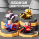 Press small plane toy children's inertia car back cartoon car baby educational engineering car boys and girls