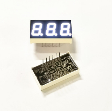 4301AW超亮白光3位数码管 0.4英寸单色4301BW 数码管白光