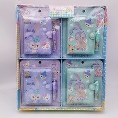 Student Cartoon Long-Eared Rabbit Notebook Portable Carrying Pen Small Notebooks Stationery Children's Journal Gift