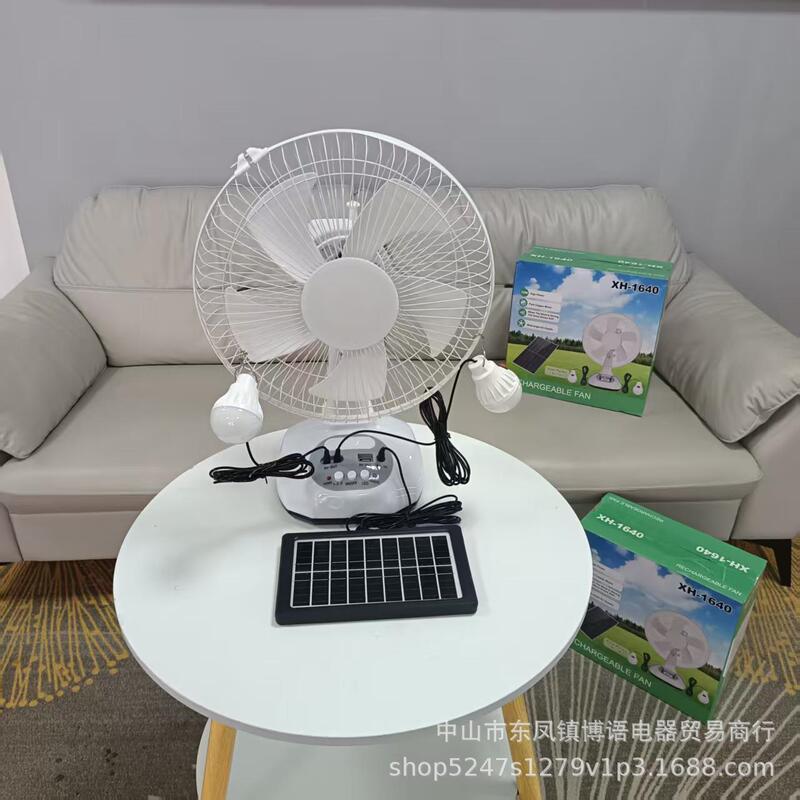 12inch Solar Fan with Light Bulb Export to Southeast Asia Ac/Dc Solar Fan Oscillating Rechargeable Table Fan 12inch Solar Fan with Light Bulb Export to Southeast Asia Ac/Dc Solar Fan Oscillating Rechargeable Table Fan