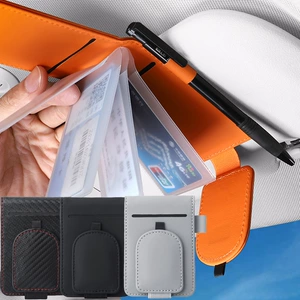 Maqnitli avtomobil eynək tutacağı, çoxfunksiyalı günəşlik kart təşkilatçısı