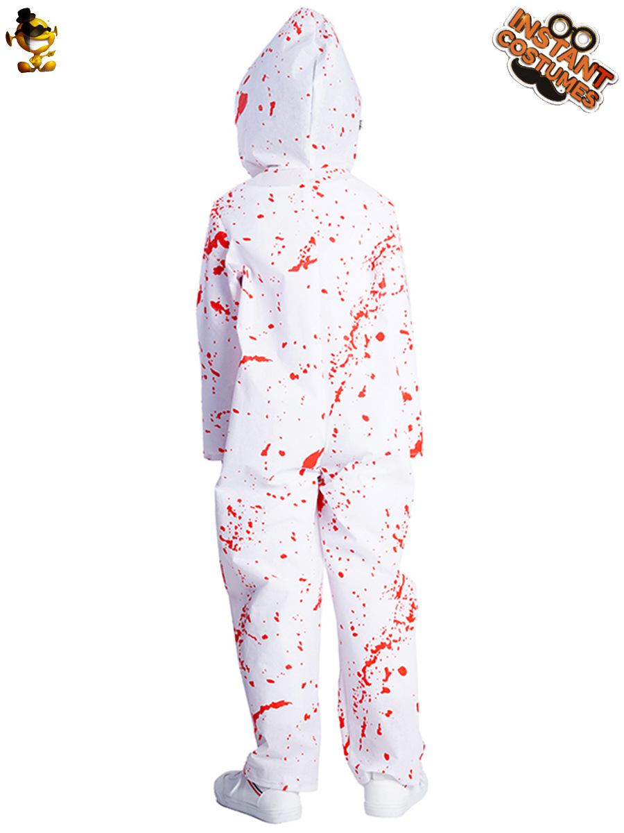 Mono sangriento del niño pequeño Halloween mascarada traje de terror mono sangriento Cosplay