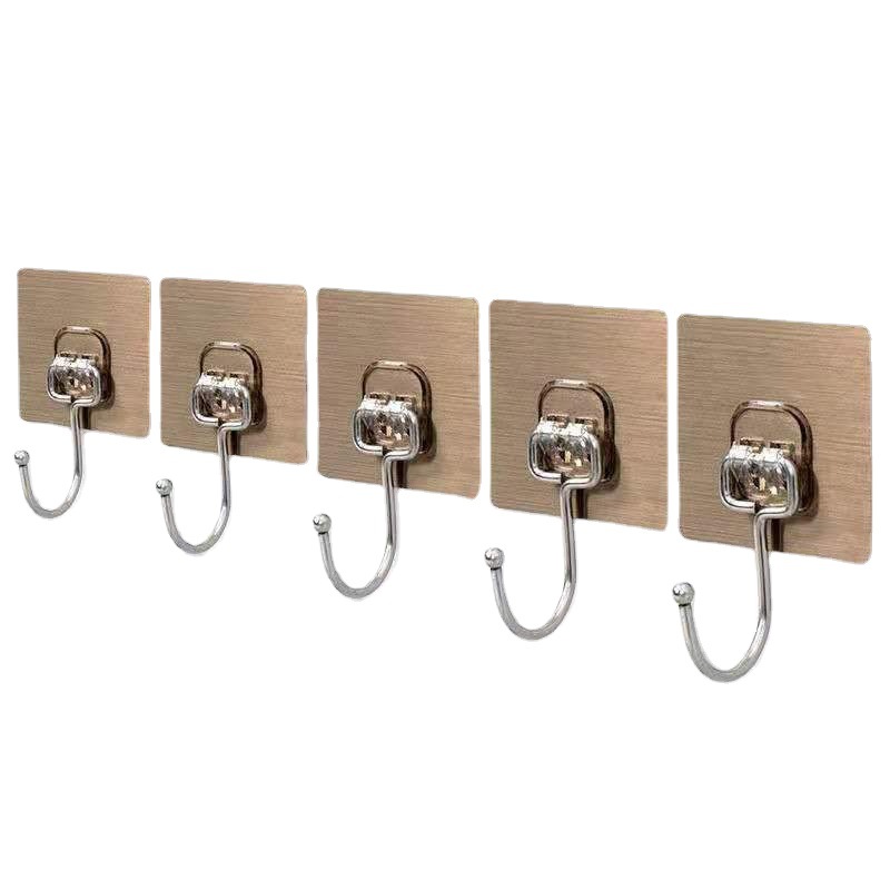 Multifunctional Strong Traceless Large Hook Transparent Brushed Punch-Free Sticky Hook Extra Large Door Wall Coat Hook