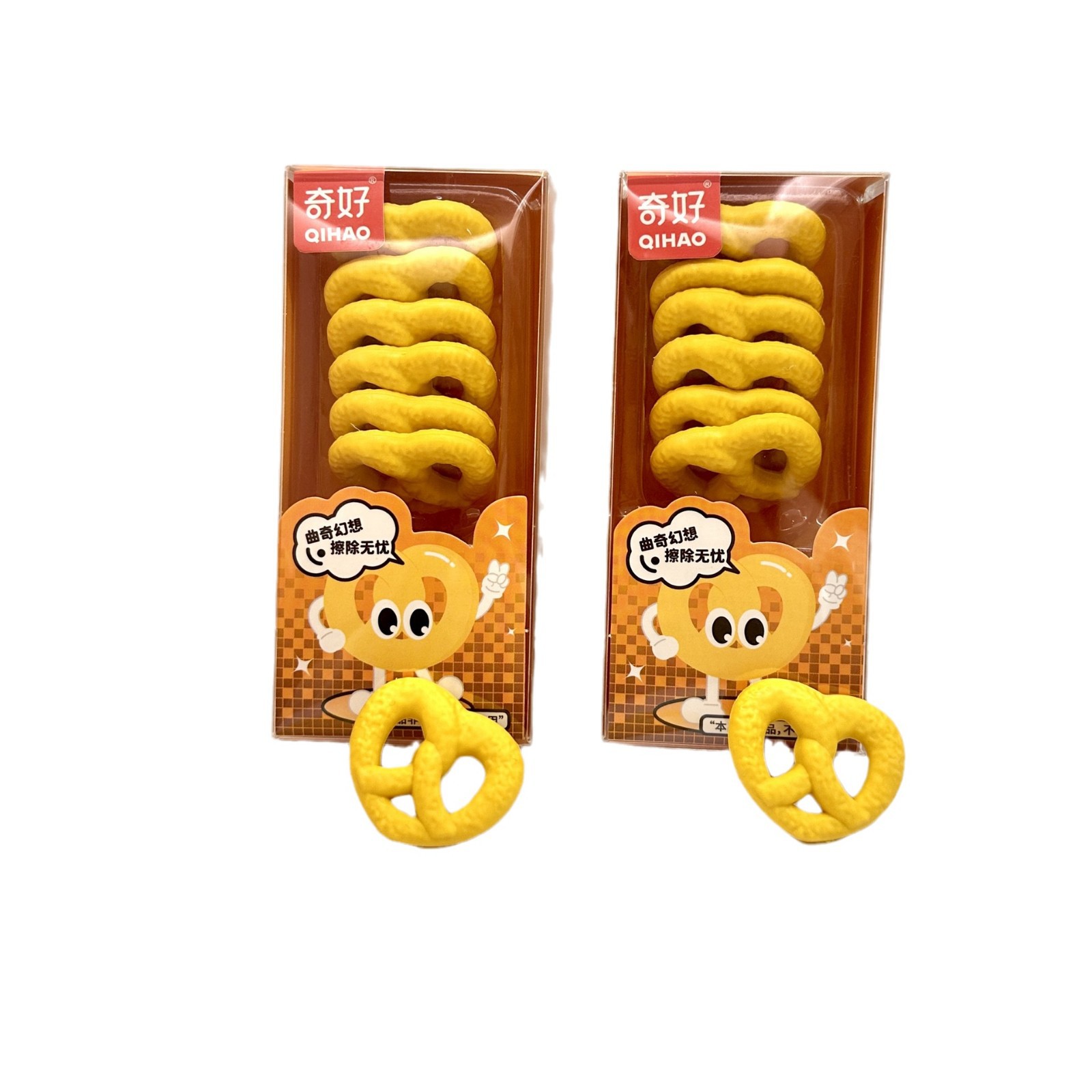 La simulación creativa de las galletas borradores lindos bocadillos creativos de goma de modelado para estudiantes de papelería lindos pequeños regalos