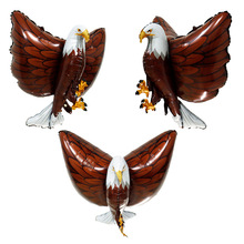 立体雄鹰铝膜气球生日派对装饰场景布置老鹰儿童充气玩具生日礼物