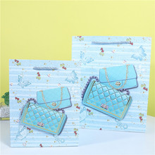 母亲节纸质购物袋女神节香水店白卡手提袋高跟鞋店纸袋3D贴片礼袋