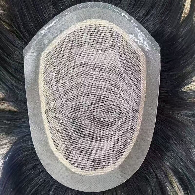 男士全递针补发块生物边递针星空网地中海补发顶秃顶自然逼真透气|undefined
