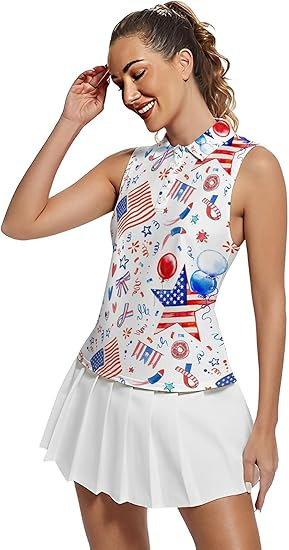 クロスボーダーヨーロッパとアメリカの春夏アマゾン新作レディースポロシャツ4つボタンノースリーブポロシャツTシャツベストスタイル|undefined