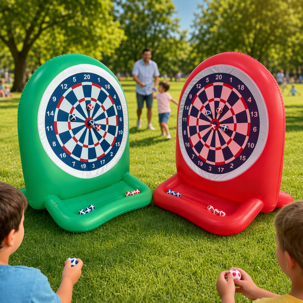 Inflatable target, children's outdoor marble, sticky ball, dart target, parent-child interactive party game toy manufacturer, in stock.