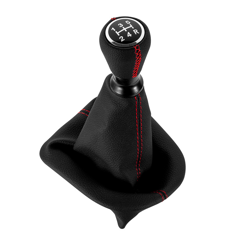 Suitable for Peugeot Citroen 206 Wrapped Leather Handball, Shift Dust Cover, Shift Lever Handball Integrated