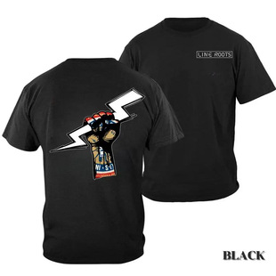 �羳�W�aLineman Lightning Bolt T-Shirt, Line Roots American
