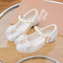 女童爱莎水晶鞋2025春秋新款高跟公主鞋宝宝小女孩单鞋潮表演皮鞋